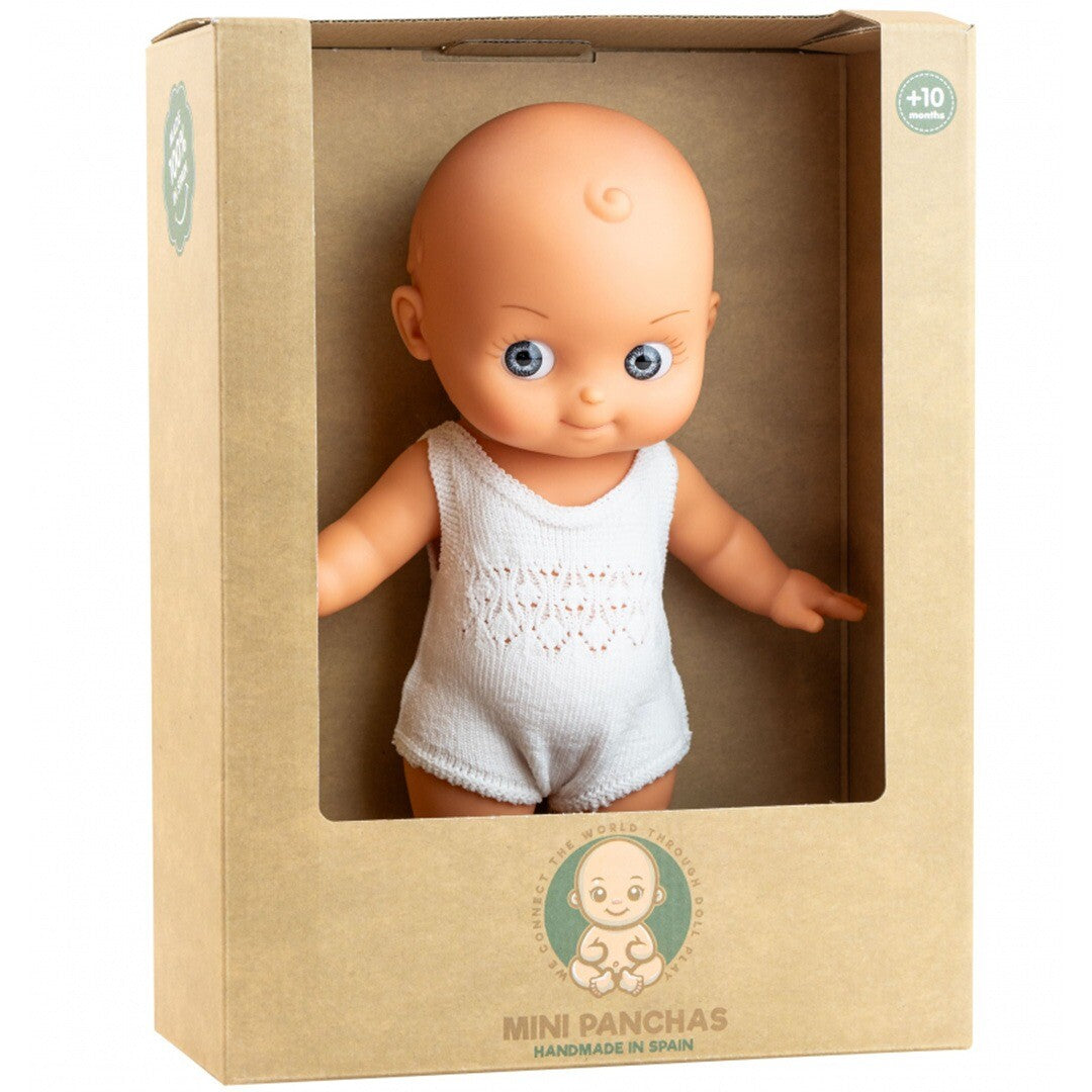 Paola reina babypop mini pancha - wit - 28 cm