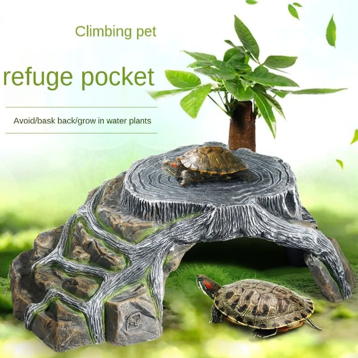 Universal Résine Reptile Habitat Cachée