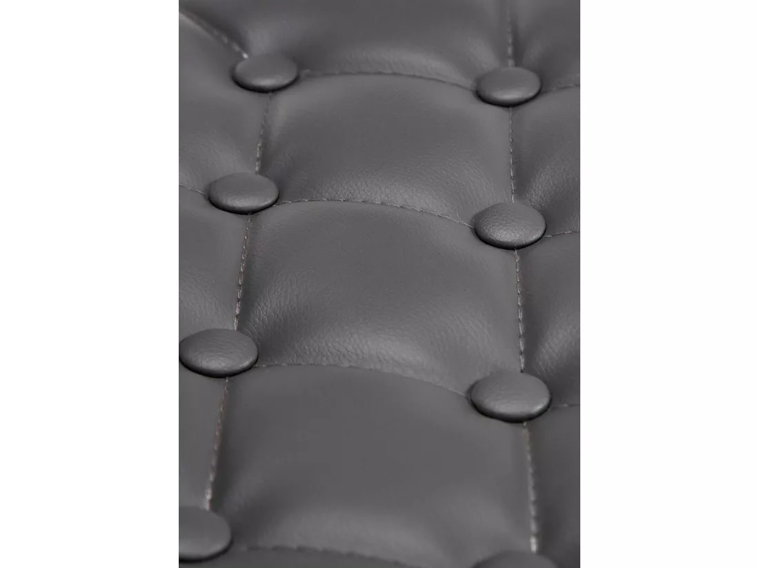 Chaise de bureau - Similicuir & Métal chromé - Gris - Dublin