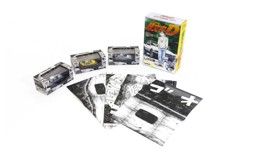 Initial-D Comic Edition 3 Cars Set, 1:64Detailgetreues Modellauto für Sammler im Massstab 1:64