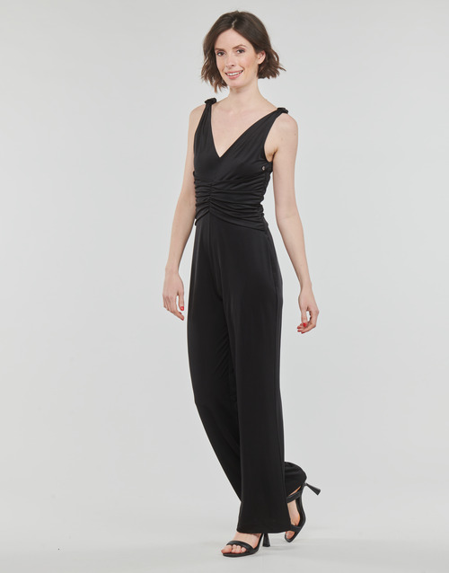 Guess - SS COWL POPLIA OVERALL - Noir