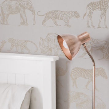 Vliesbehang safari creme (dessin 104894)