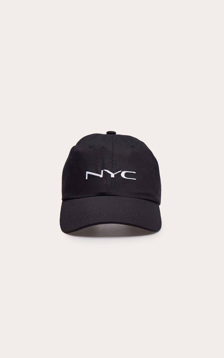Noir Casquette Brodée NYC