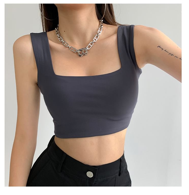 Bolgivy - Effen crop tanktop