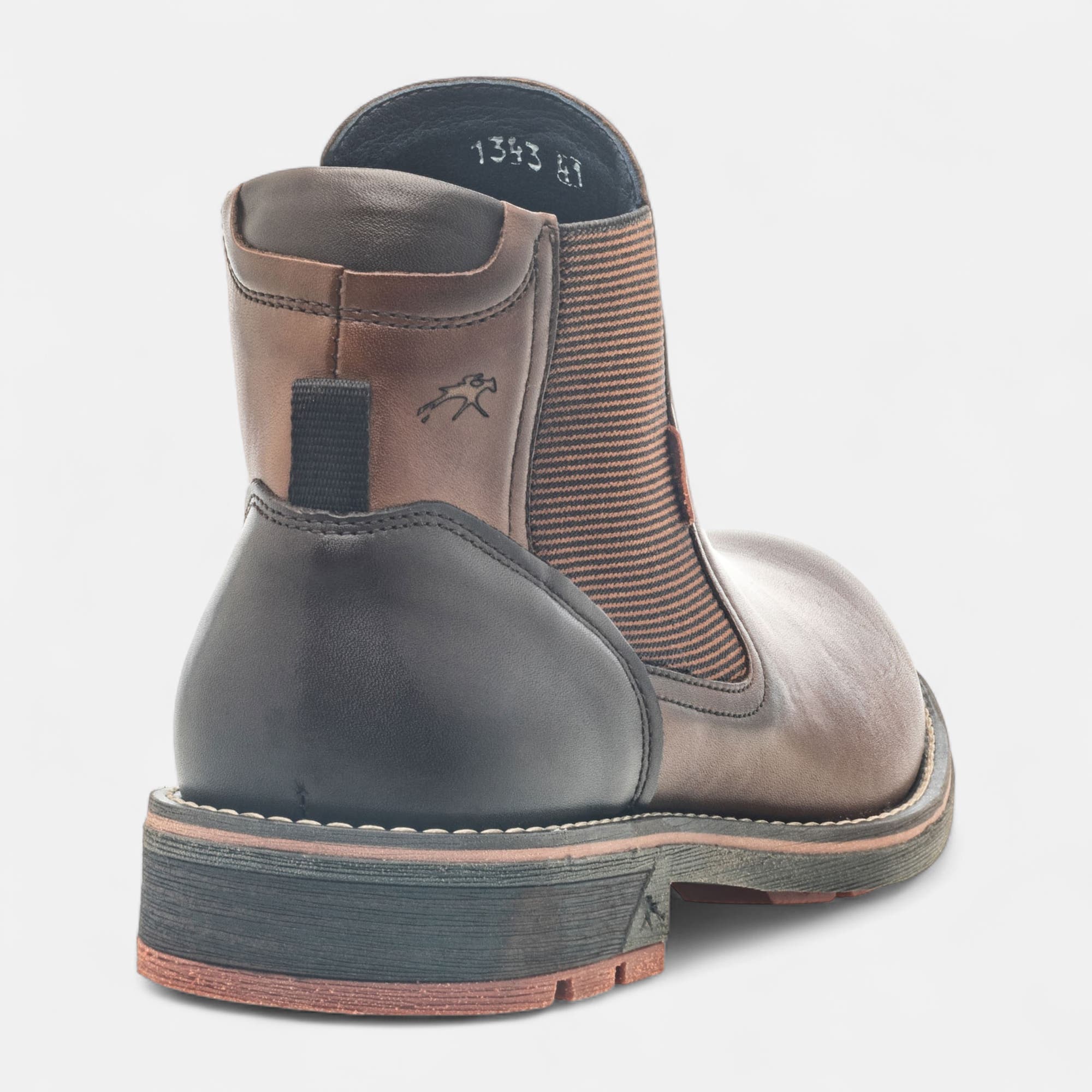 Boots chelsea Homme en cuir cognac