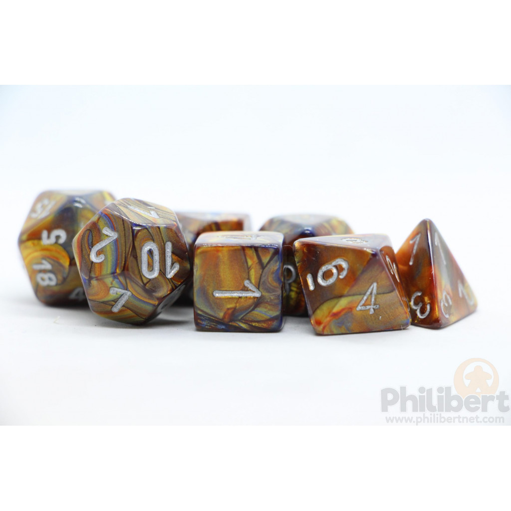 Set de 7 Dés JDR Chessex : Lustrous