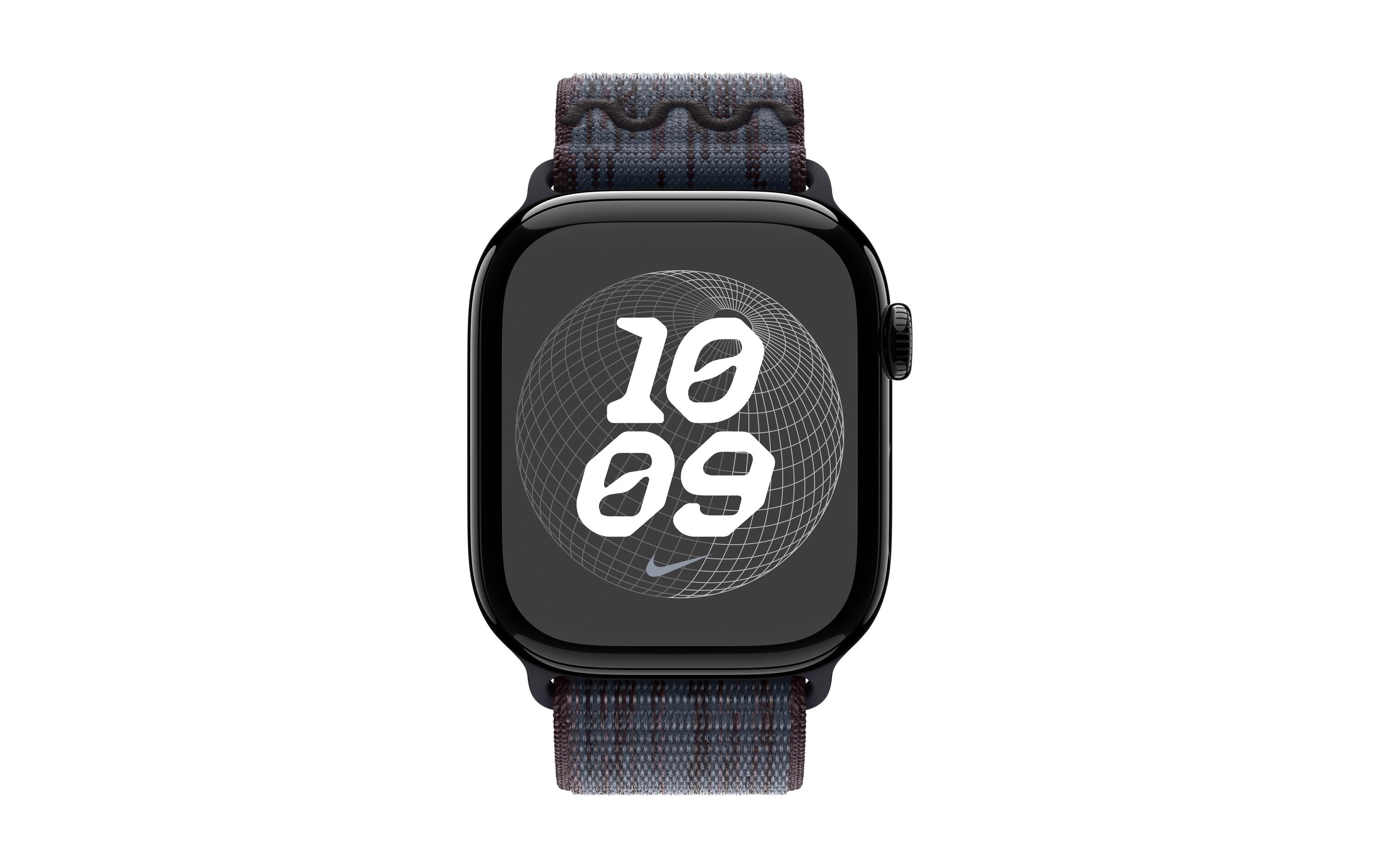 Nike Sport Loop 46 mm Schwarz/BlauArmband zu Apple Watch 46 mm