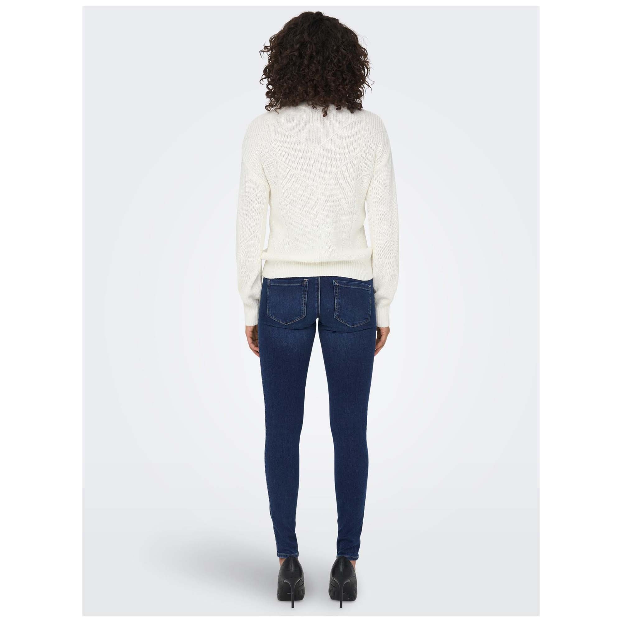 ONLY zwangerschapsjeans lang effen denim