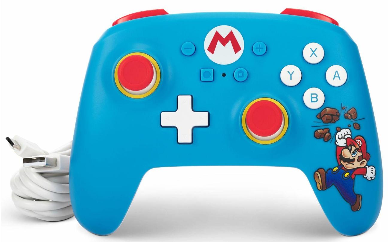 Switch - Power A Wired Controller Brick Breaker Mario