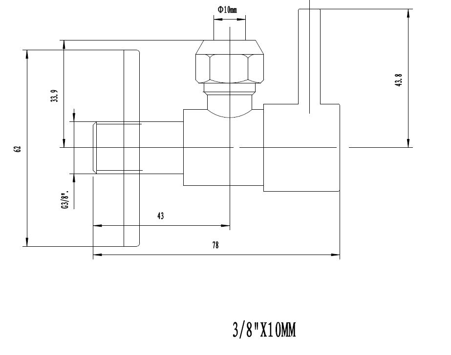 Mueller Skipe hoekstopkraan 1/2 x 3/8 of knel 10mm geborsteld staal