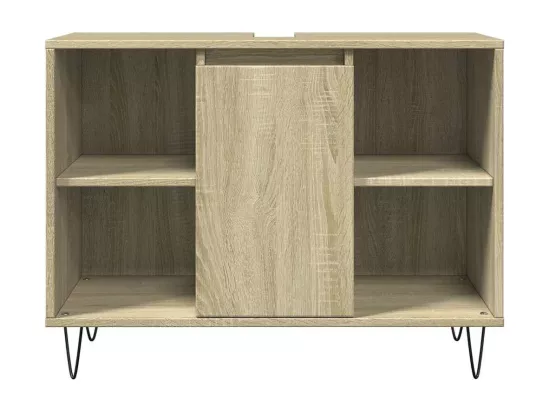 Ensemble de meubles de salle de bain 3 pcs chêne sonoma