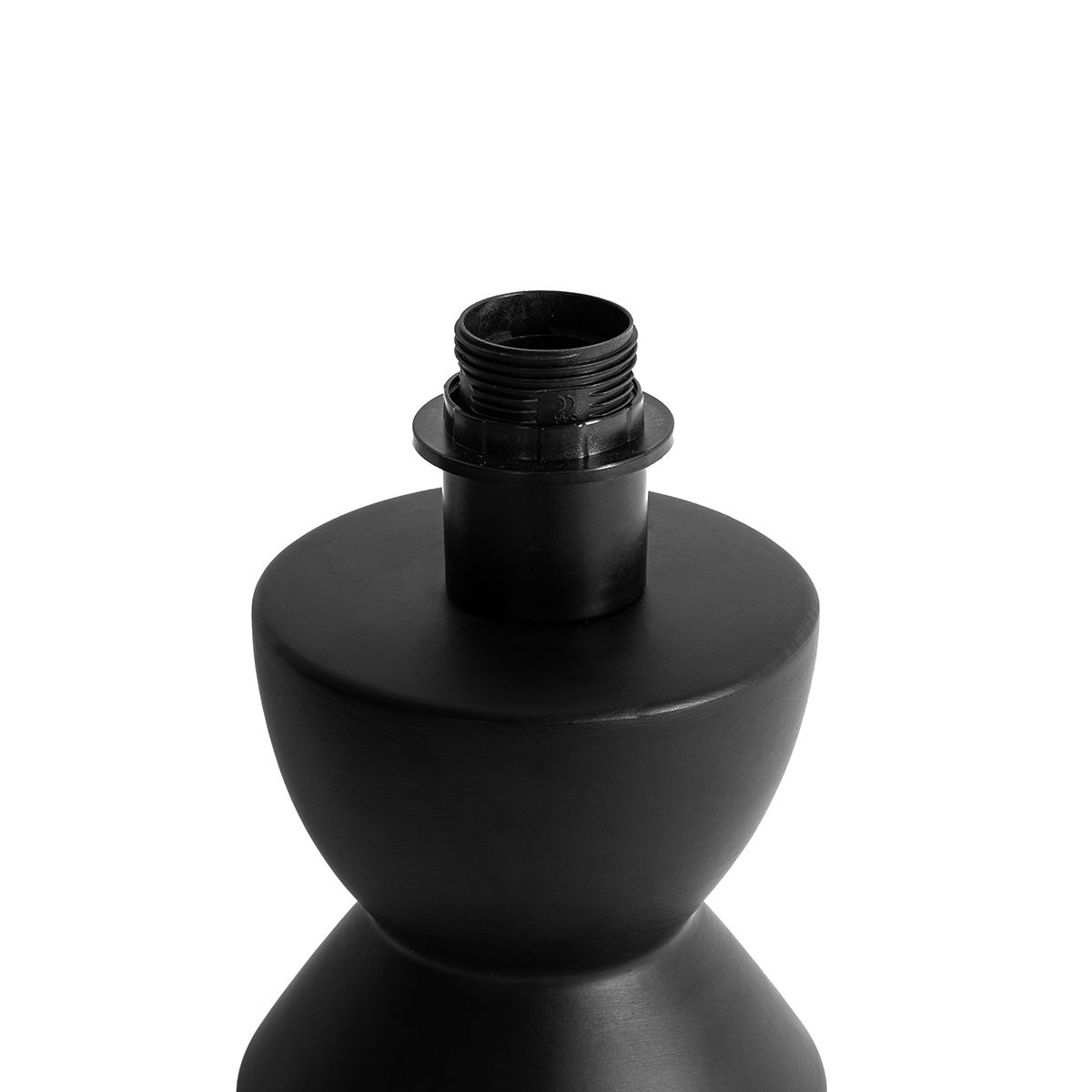 Design tafellamp zwart keramiek 16 cm zonder kap - Alisia