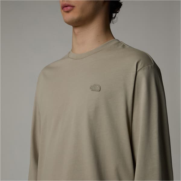T-shirt THE NORTH FACE NATURAL DYE L/S TEE CLAY GREY NATURAL DYE
