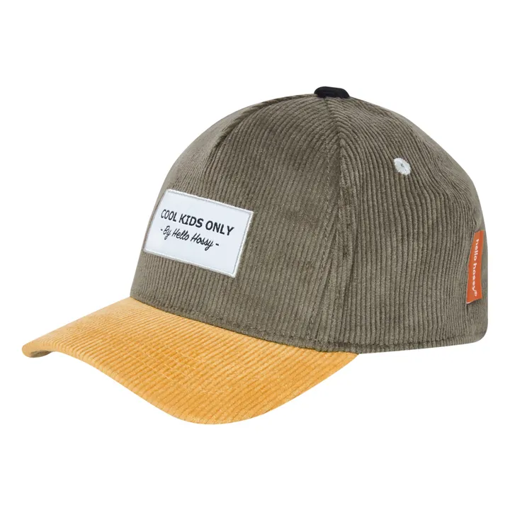 Hello Hossy Casquette Visière Courbée Velours | Gris