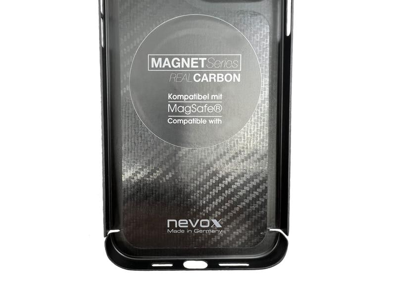 Nevox Back Cover Carbon Series Magsafe iPhone 15 Pro Max Sc Schutzhülle mit Magsafe für das Apple iPhone 15 Pro Max