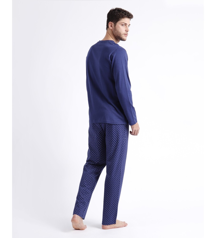 Pijama de manga comprida Admas Spike azul