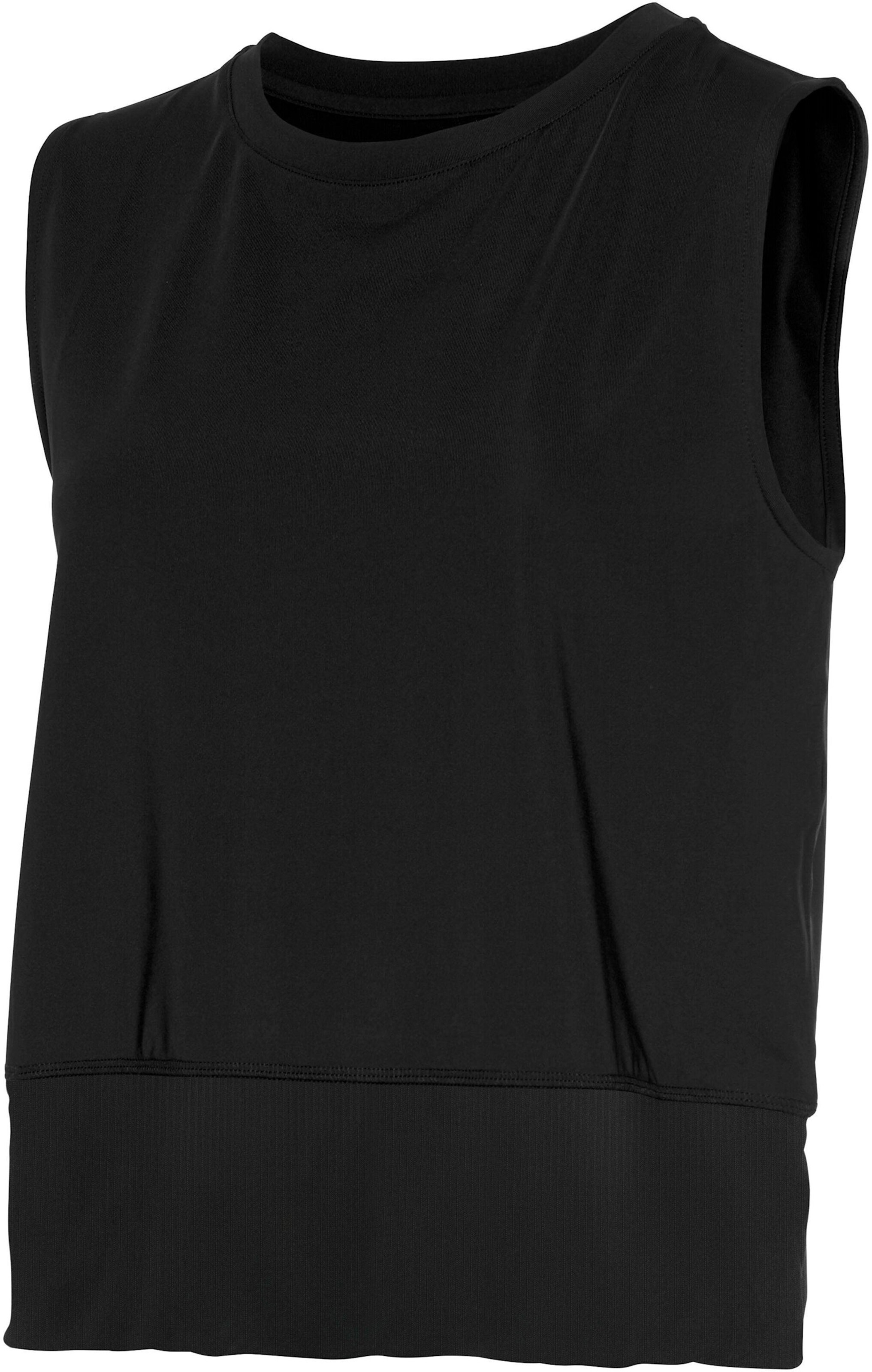 LASCANA ACTIVE Kurzarmshirt in schwarz