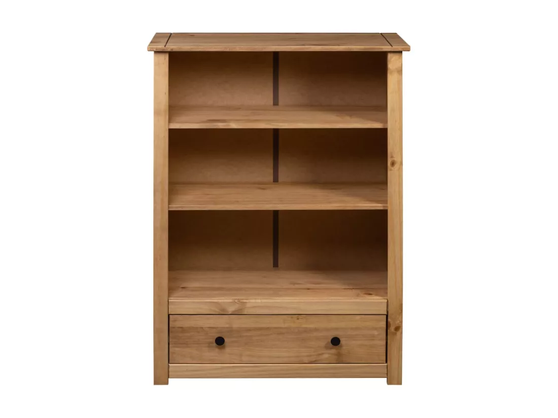 Bibliothèque 80x35x110 cm Bois de pin massif Assortiment Panama