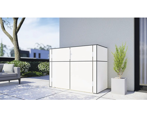 Tuinkast Bertilo HPL dressoir 155 x 75 x 116 cm wit