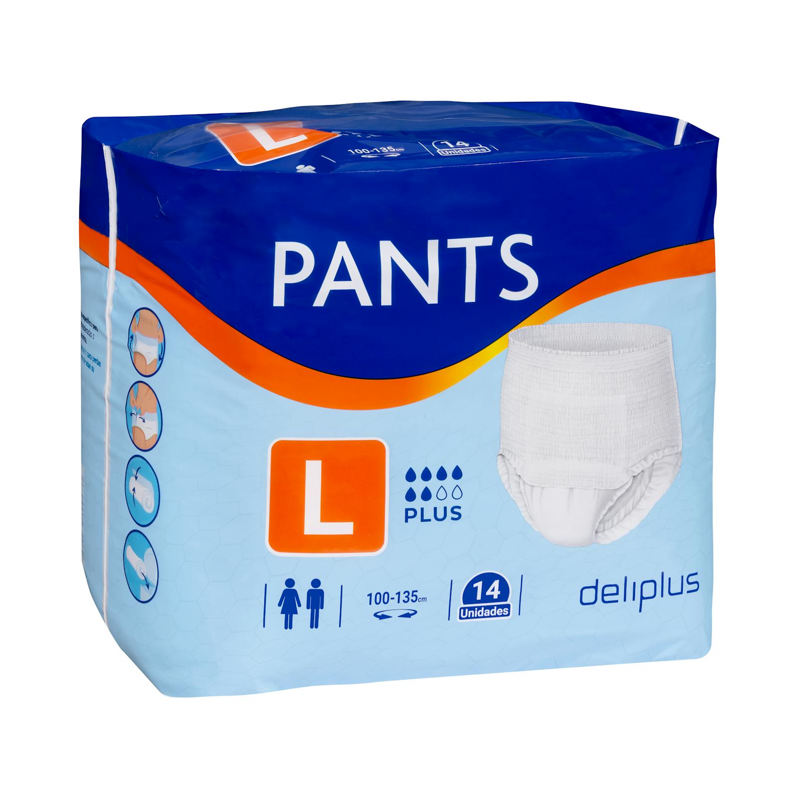 Culottes-couches pour adultes taille L Deliplus Pants Plus