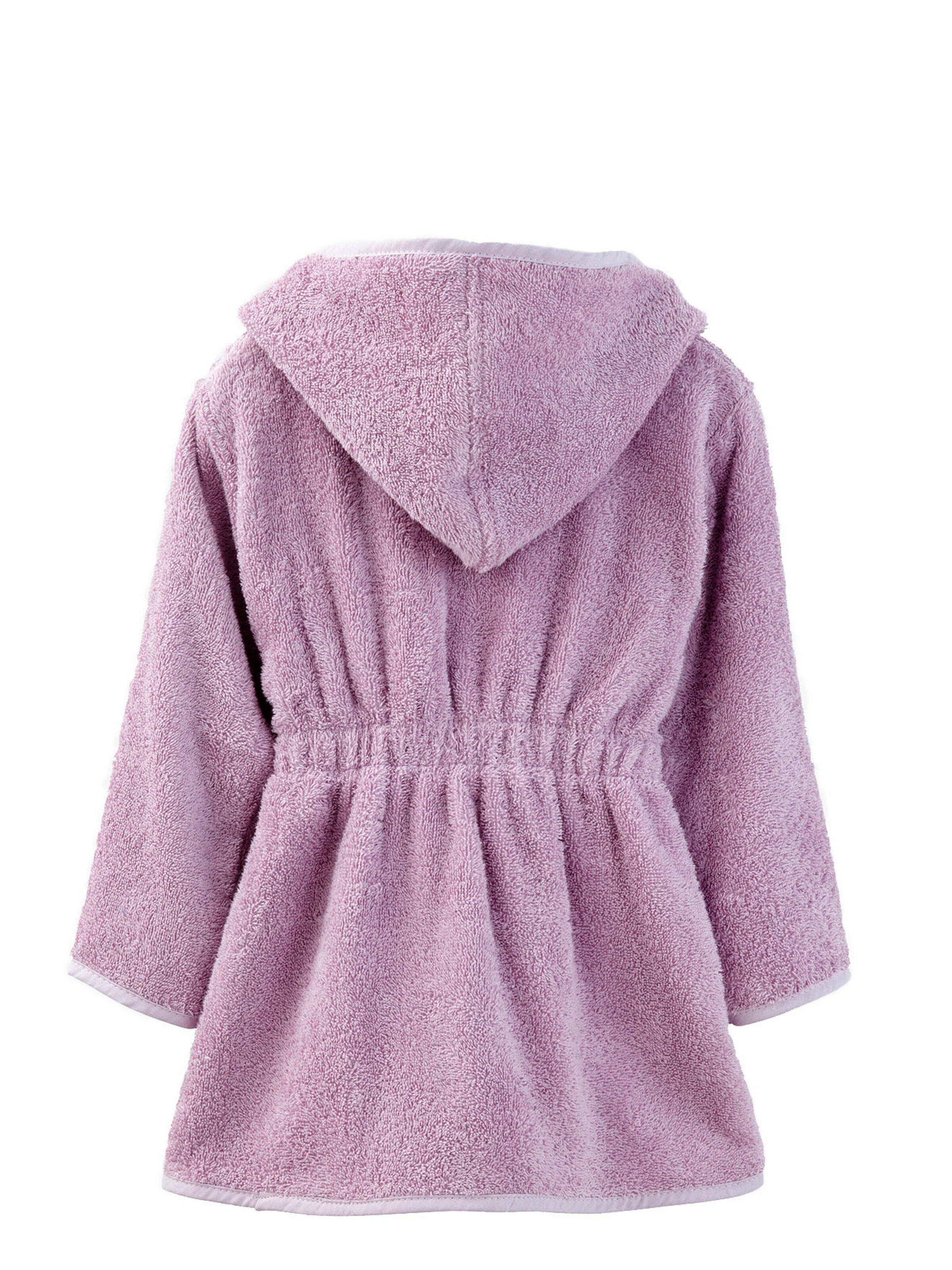 Vertbaudet Kinder Bademantel mit Kapuze violett