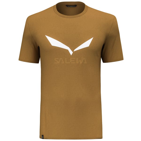 T-shirt randonnée SALEWA SOLIDLOGO DRY M T-SHIRT GOLDEN BROWN