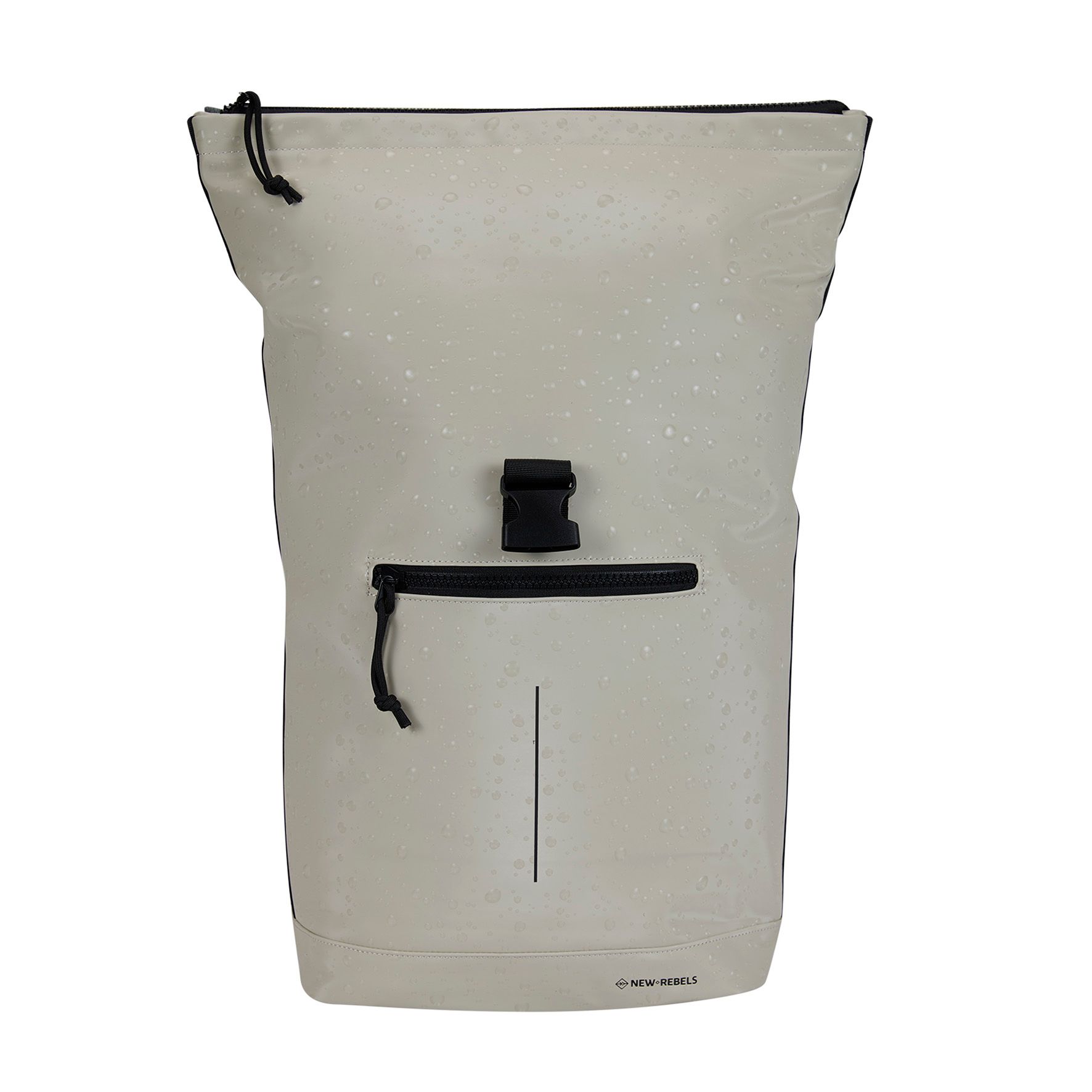 New Rebels Droplets New York Rolltop Backpack Beige