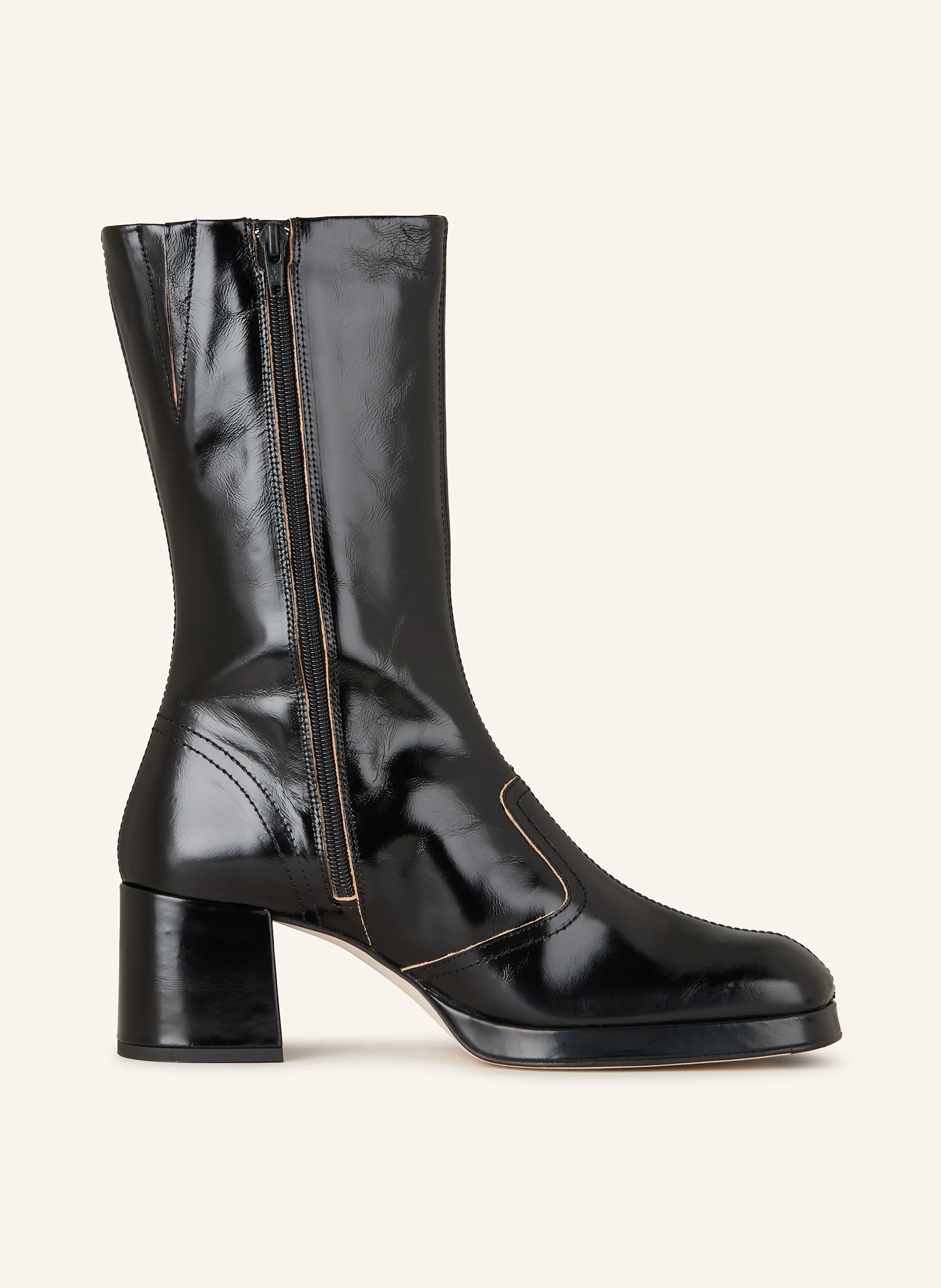 MIISTA Lackstiefeletten CASS