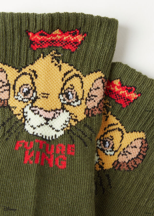 Meias curtas estampadas infantis