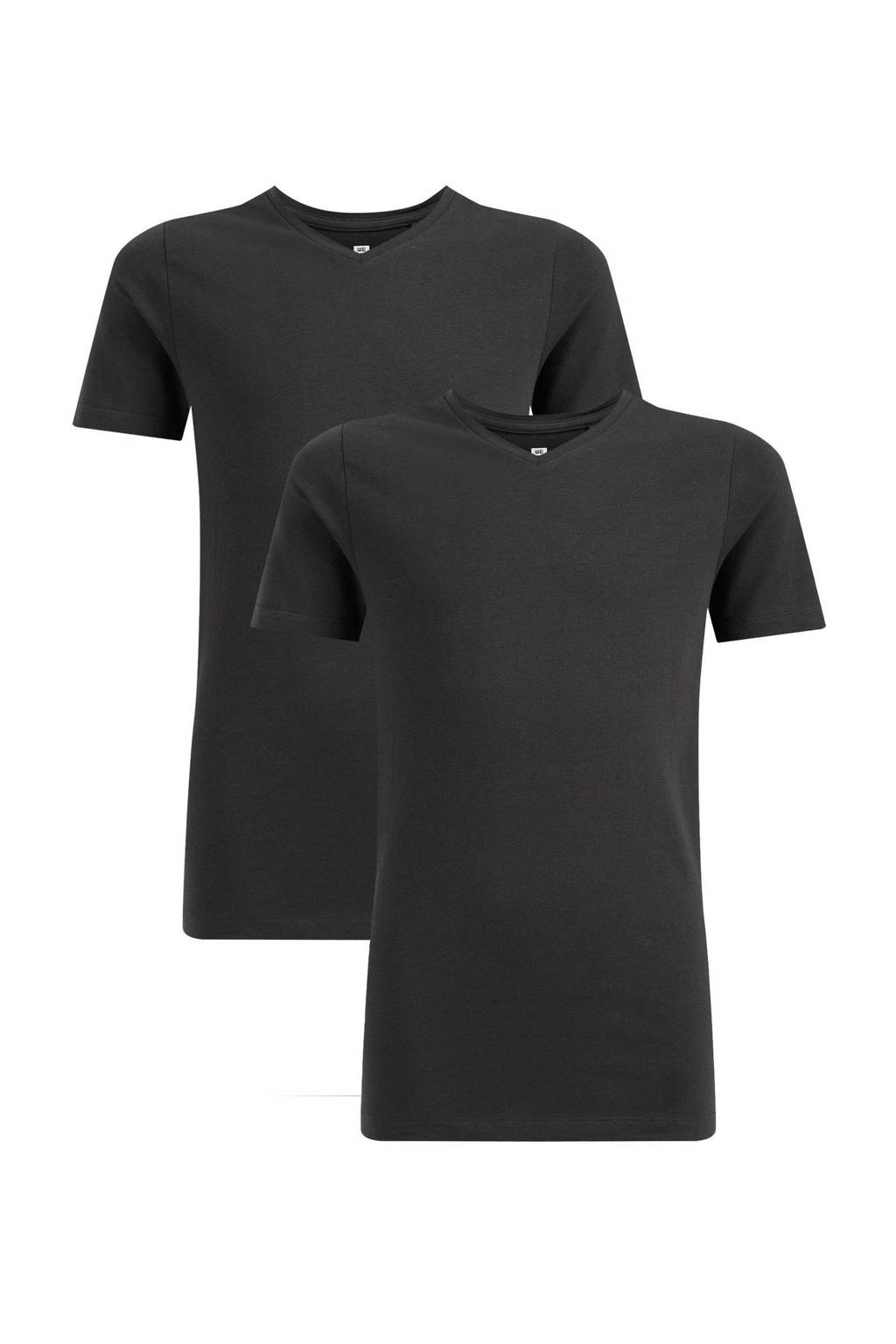 WE Fashion T-shirt - set van 2 zwart
