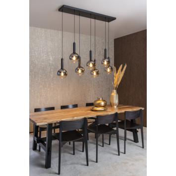Lucide hanglamp Marius 7x40W zwart