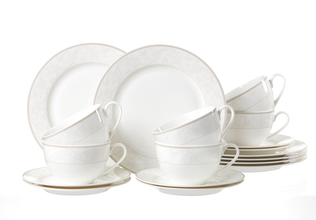 Ritzenhoff & Breker Kaffeeservice ISABELLA 18-teilig cremeweiß