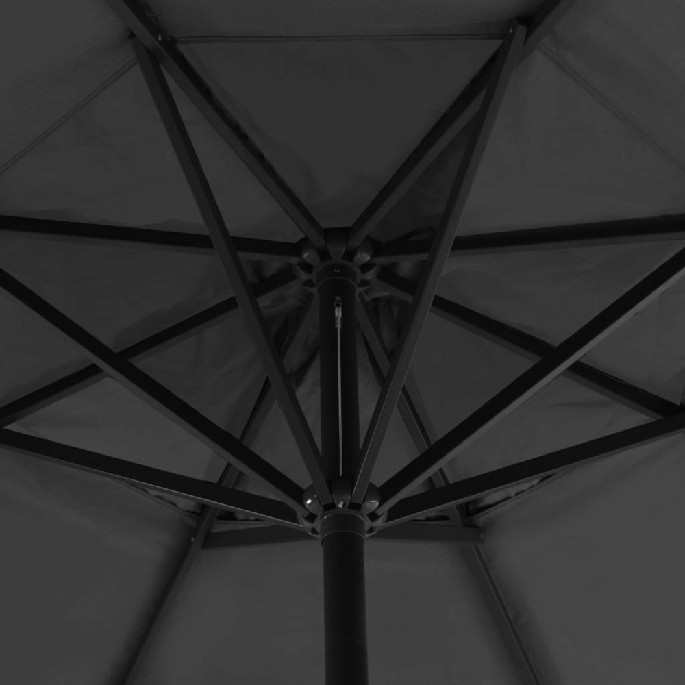Parasol avec base portable diamètre 5 m anthracite