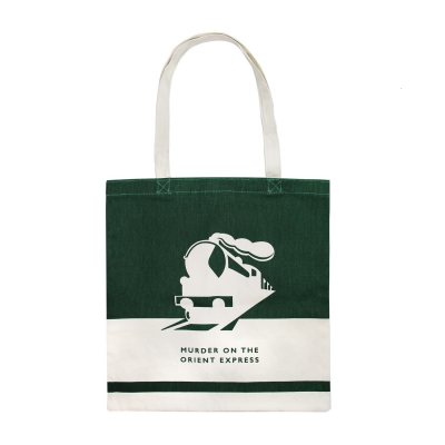 Agatha Christie Murder On The Orient Express Dark Green Cloth Bag