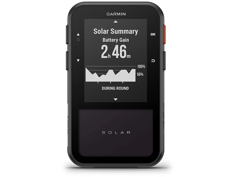 GARMIN Activity Tracker ApproachG20 Solar Golf-Handgerät Nehmen Sie mit dem Approach G20 Solar Ihre persönlichen Ziele in Angriff. Das Golf-Handgerät bietet Ihnen eine nahezu unbegrenzte Akkulaufzeit dank Solarladung