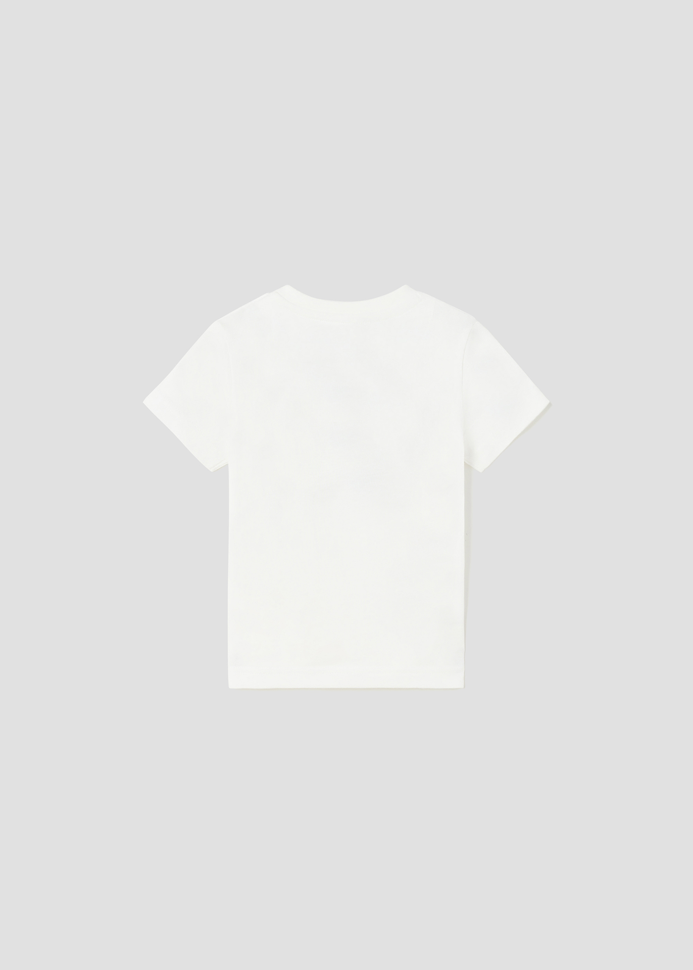 Camiseta infantil básica de algodão sustentável