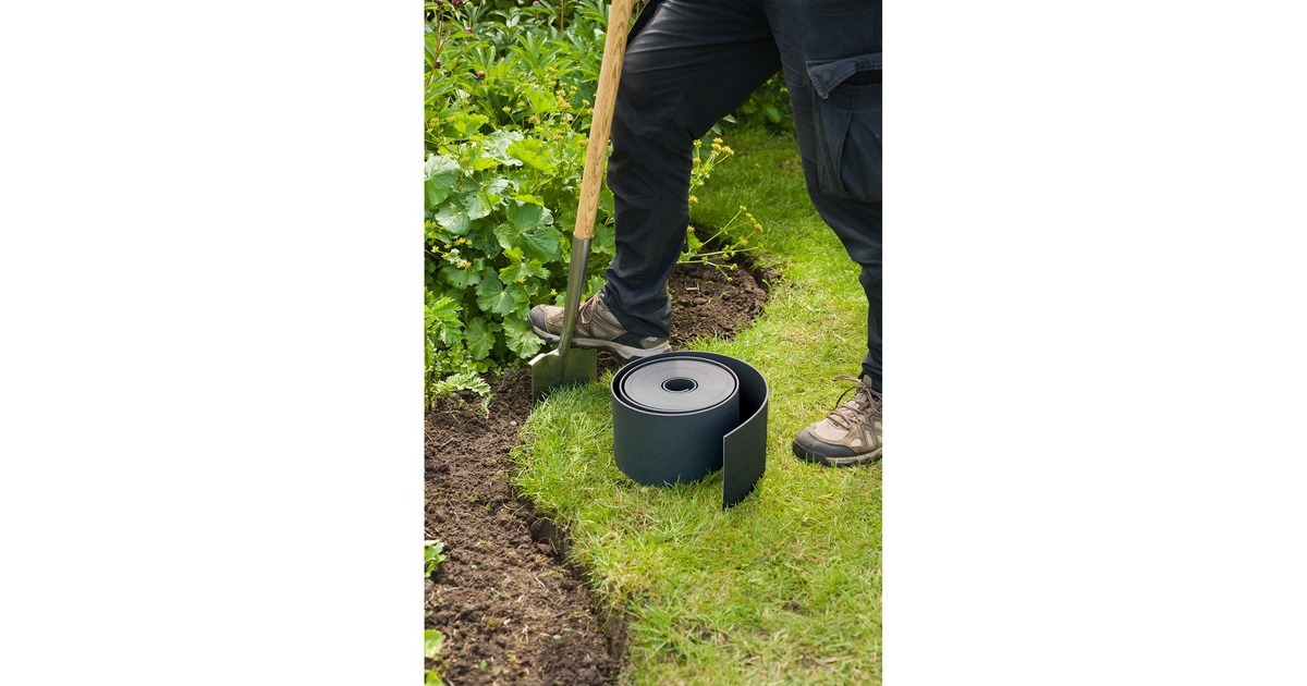 NatureBorderrand H7,5cm x 10m begrenzing  (Zwart)
