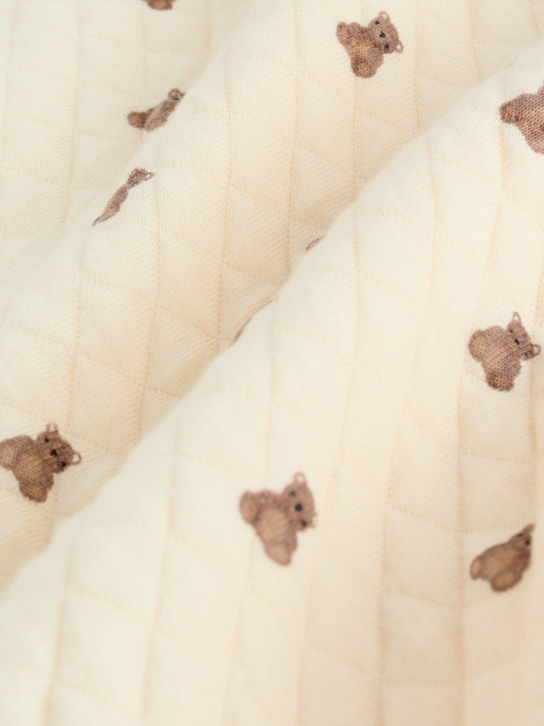 Neutraal met beren - Baby Quilted Sweat and Joggers Set (0mths-2yrs)