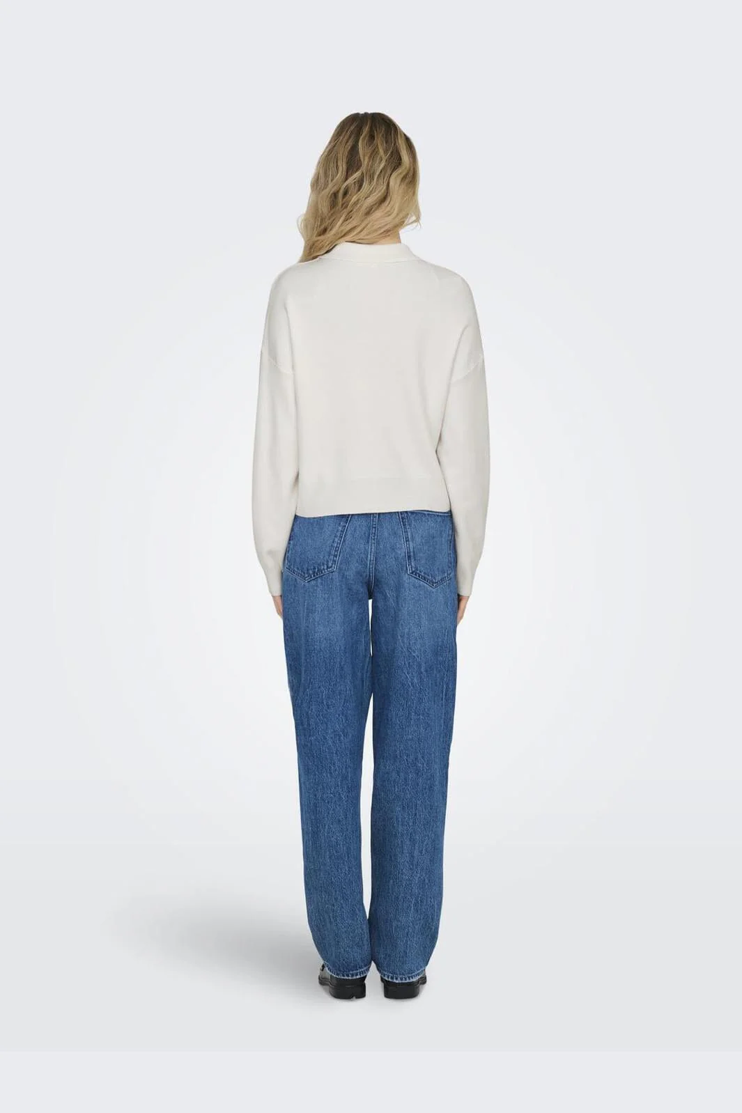 Only Onllucy Ls Polo Neck Knt 4742205 cloud dancer