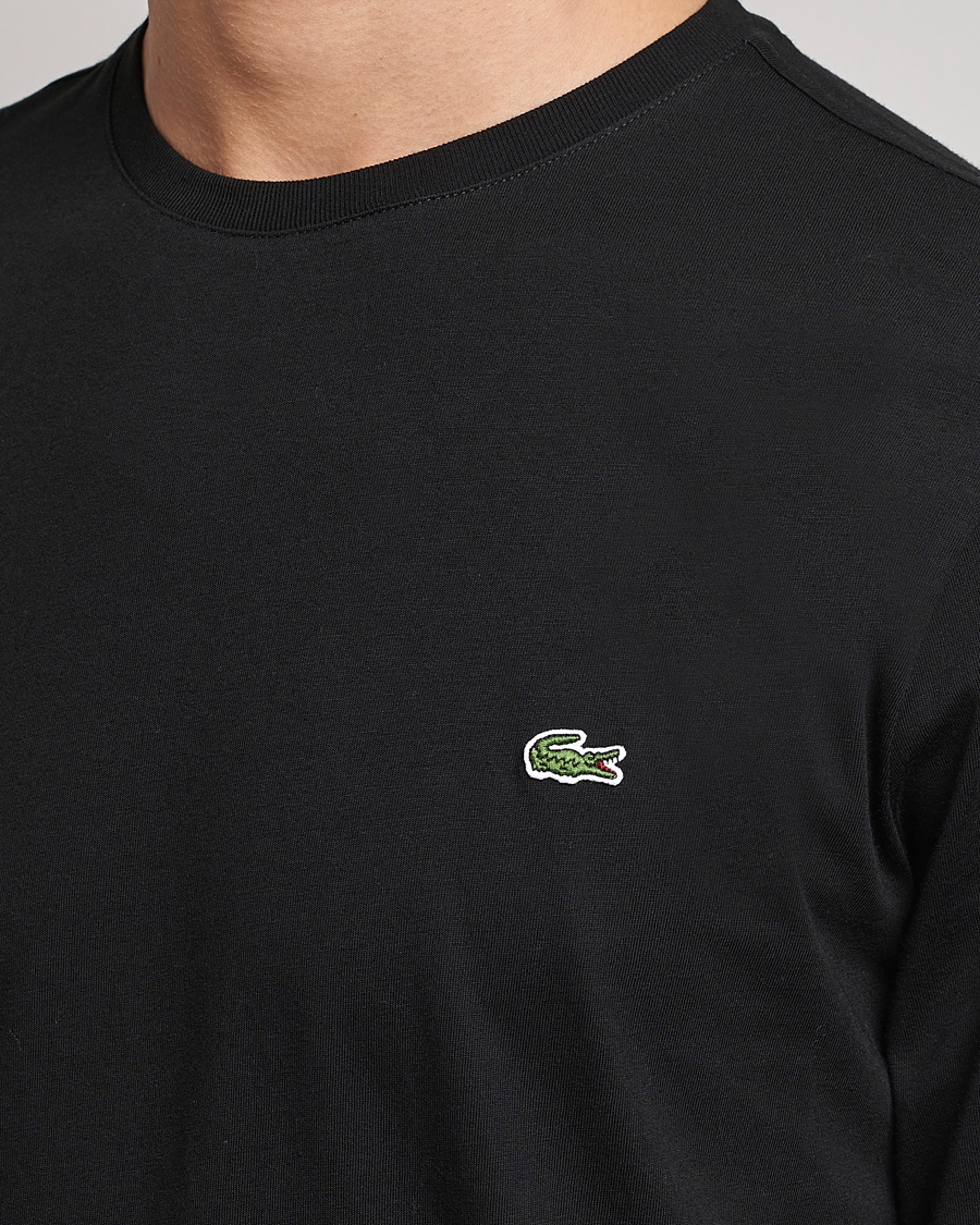 Lacoste Long Sleeve Crew Neck T-Shirt Black