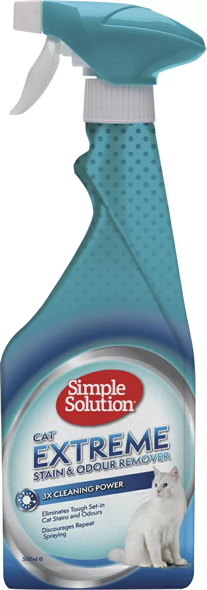 Simple Solution Extreme plet- og lugtfjerner til kat - 500 ml