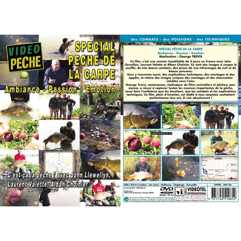 Dvd - Special Peche De La Carpe C'est Ça La Peche Avec John Llewellyn
