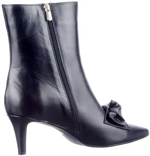 Babouche zwart Trish-105 - maat 43 enkellaars zwart - maat 43 Calandschoen