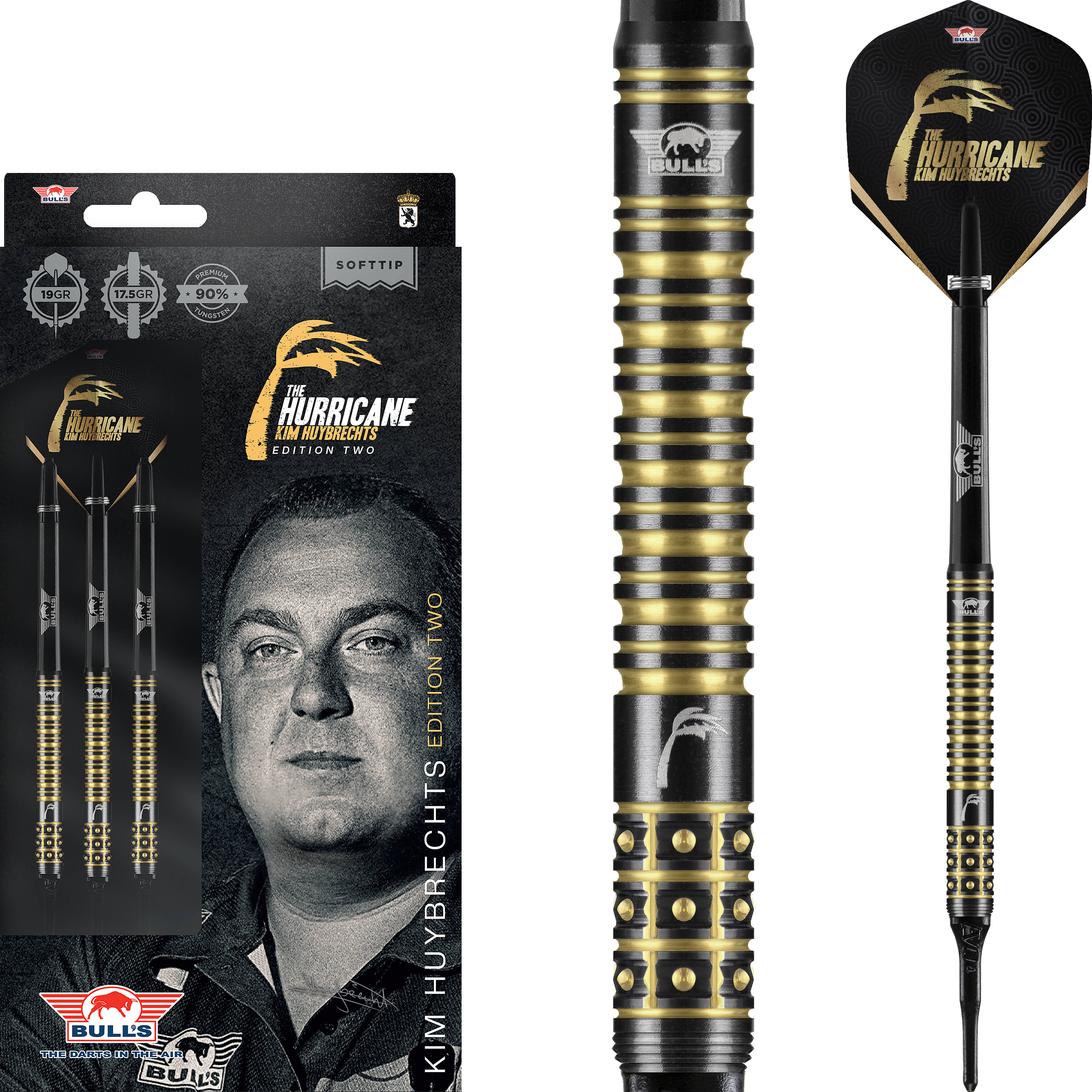 Bull's NL - Kim Huybrechts Black E2 - Softdart