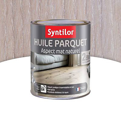 Huile parquet Syntilor blanc aspect mat naturel 1L