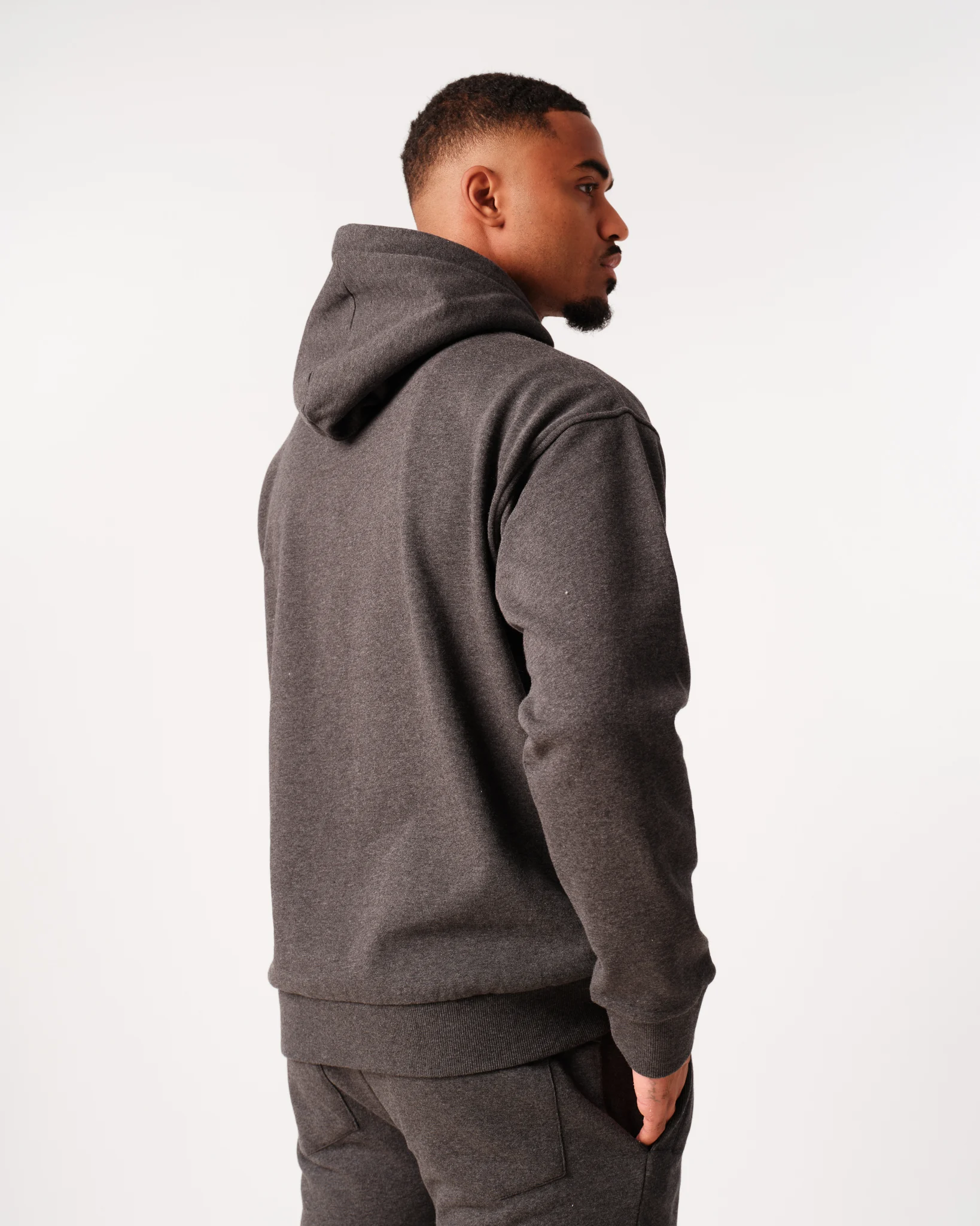 LEVITY Core Sweat Hoodie Dark Grey Melange