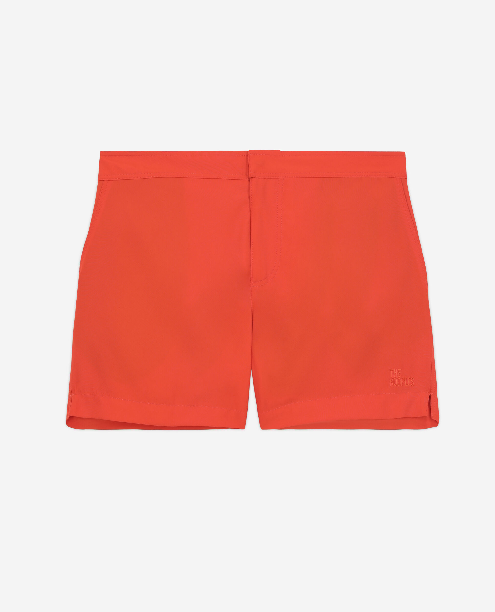 Short de bain orange avec logo