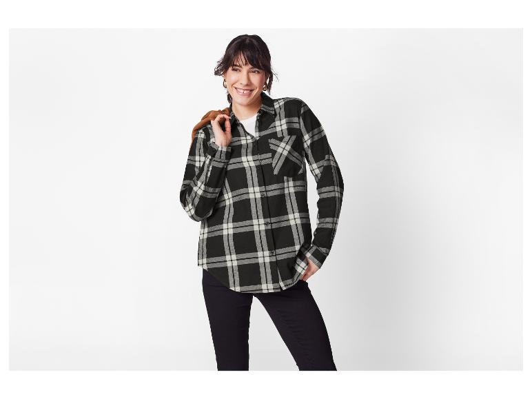 Flanellen dames blouse