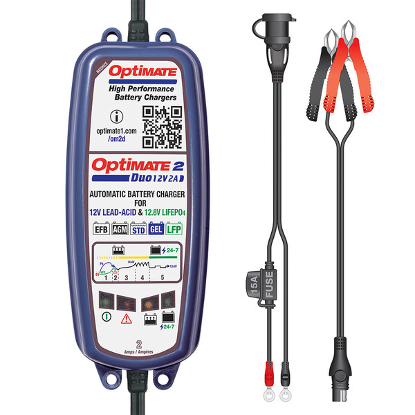 TecMate - Chargeur de batterie Optimate 2 TM550