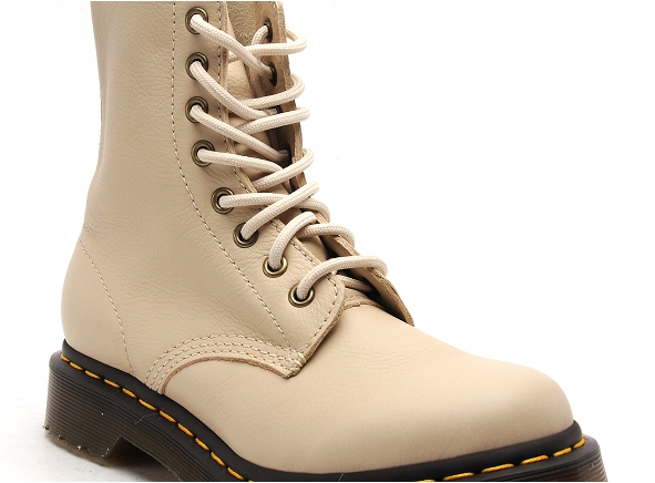 Dr martens boots bottine plates femme pascal virginia beige